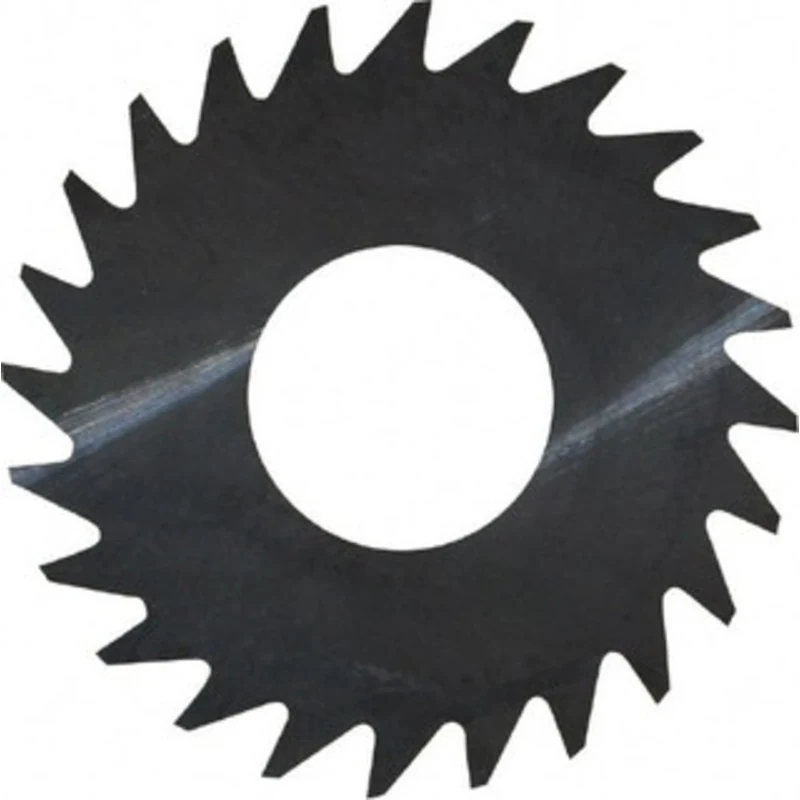 RobbJack 1 x 0.008, 3/8 Arbor, 24-Tooth Solid Carbide Slitting & Slotting Saw Uncoated, RH Cut, Straight Teeth, Conca...